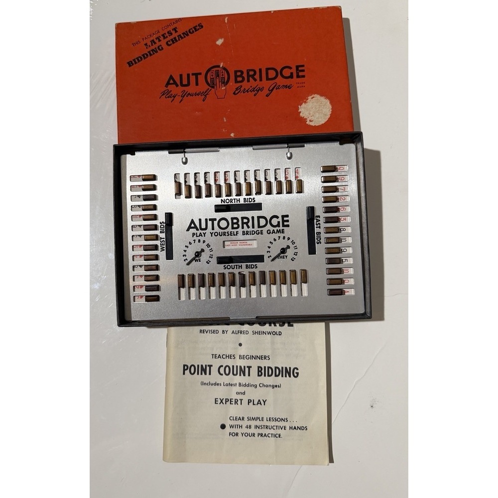 Vintage Autobridge Play-Yourself Bridge Game Beginners & Average Players No PB